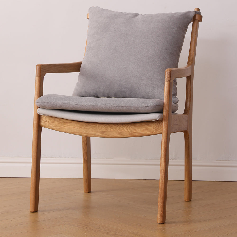 Traditional Style Solid Wood Chairs Kitchen Dining Slat Back Arm Chair Grey 1 Piece Clearhalo ' kitchen&dining_furn' 'Dining Chairs' 'Dining Tables & Seating' 'dining_chair' 'furn' 'furn_dining_chair' 'Furniture' 'furniture_dining_chair' 'Kitchen & Dining Furniture' 'kitchen' 4055008