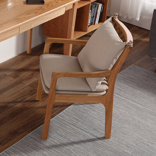 Traditional Style Solid Wood Chairs Kitchen Dining Slat Back Arm Chair Clearhalo ' kitchen&dining_furn' 'Dining Chairs' 'Dining Tables & Seating' 'dining_chair' 'furn' 'furn_dining_chair' 'Furniture' 'furniture_dining_chair' 'Kitchen & Dining Furniture' 'kitchen' 4055009