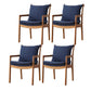 Traditional Style Solid Wood Chairs Kitchen Dining Slat Back Arm Chair Blue 4 Piece Set Clearhalo ' kitchen&dining_furn' 'Dining Chairs' 'Dining Tables & Seating' 'dining_chair' 'furn' 'furn_dining_chair' 'Furniture' 'furniture_dining_chair' 'Kitchen & Dining Furniture' 'kitchen' 4055018
