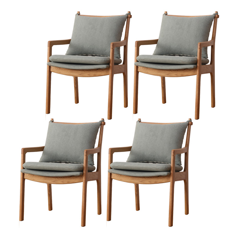 Traditional Style Solid Wood Chairs Kitchen Dining Slat Back Arm Chair Green 4 Piece Set Clearhalo ' kitchen&dining_furn' 'Dining Chairs' 'Dining Tables & Seating' 'dining_chair' 'furn' 'furn_dining_chair' 'Furniture' 'furniture_dining_chair' 'Kitchen & Dining Furniture' 'kitchen' 4055022