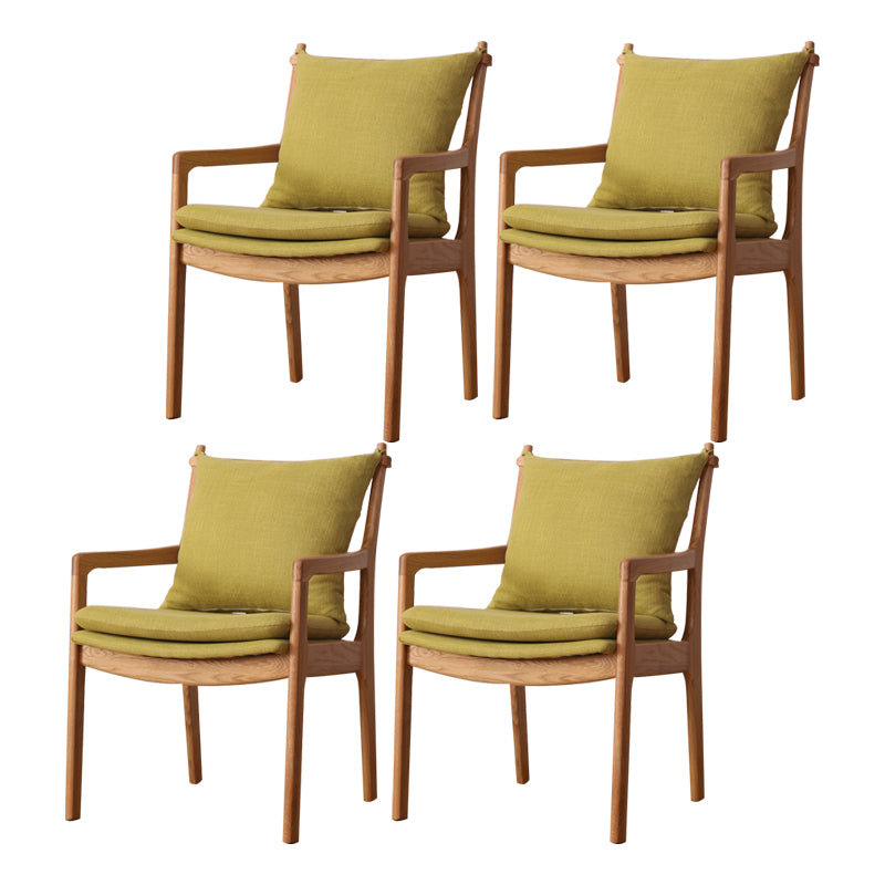 Traditional Style Solid Wood Chairs Kitchen Dining Slat Back Arm Chair Light Green 4 Piece Set Clearhalo ' kitchen&dining_furn' 'Dining Chairs' 'Dining Tables & Seating' 'dining_chair' 'furn' 'furn_dining_chair' 'Furniture' 'furniture_dining_chair' 'Kitchen & Dining Furniture' 'kitchen' 4055025