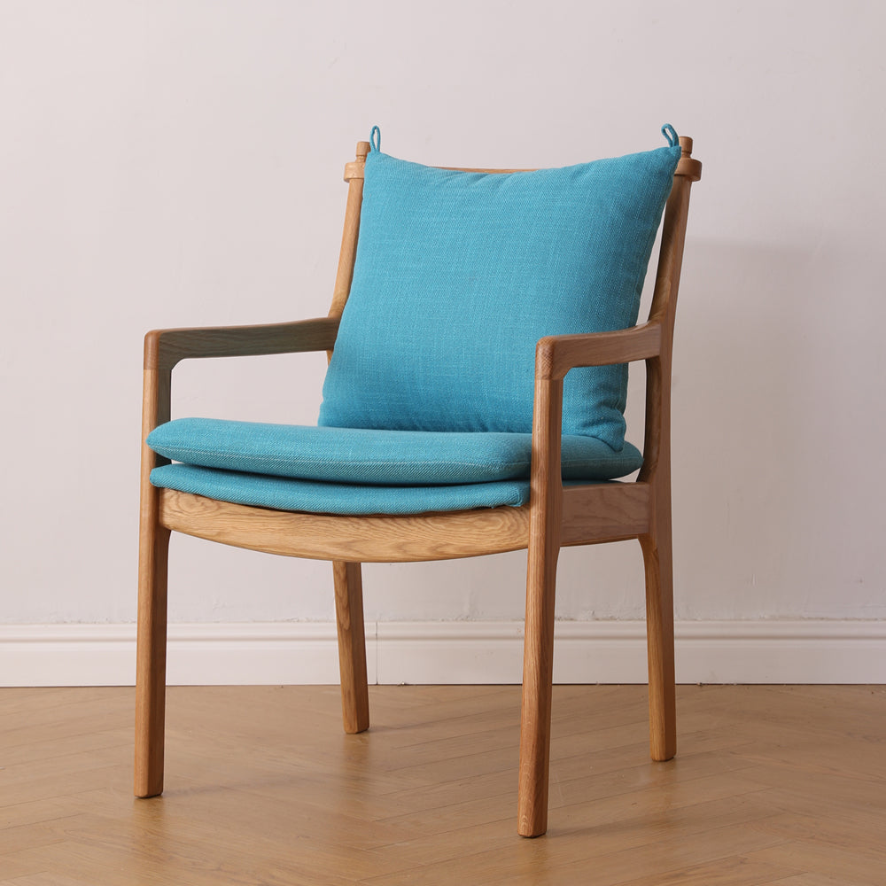 Traditional Style Solid Wood Chairs Kitchen Dining Slat Back Arm Chair Lake Blue 1 Piece Clearhalo ' kitchen&dining_furn' 'Dining Chairs' 'Dining Tables & Seating' 'dining_chair' 'furn' 'furn_dining_chair' 'Furniture' 'furniture_dining_chair' 'Kitchen & Dining Furniture' 'kitchen' 4055026