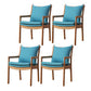 Traditional Style Solid Wood Chairs Kitchen Dining Slat Back Arm Chair Lake Blue 4 Piece Set Clearhalo ' kitchen&dining_furn' 'Dining Chairs' 'Dining Tables & Seating' 'dining_chair' 'furn' 'furn_dining_chair' 'Furniture' 'furniture_dining_chair' 'Kitchen & Dining Furniture' 'kitchen' 4055028