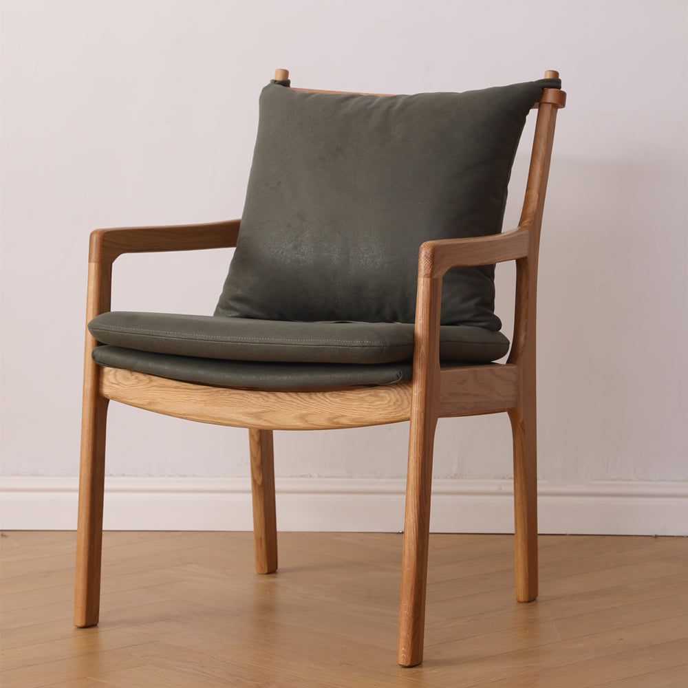 Traditional Style Solid Wood Chairs Kitchen Dining Slat Back Arm Chair Blackish Green 1 Piece Clearhalo ' kitchen&dining_furn' 'Dining Chairs' 'Dining Tables & Seating' 'dining_chair' 'furn' 'furn_dining_chair' 'Furniture' 'furniture_dining_chair' 'Kitchen & Dining Furniture' 'kitchen' 4055038