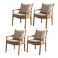 Traditional Style Solid Wood Chairs Kitchen Dining Slat Back Arm Chair Off-White 4 Piece Set Clearhalo ' kitchen&dining_furn' 'Dining Chairs' 'Dining Tables & Seating' 'dining_chair' 'furn' 'furn_dining_chair' 'Furniture' 'furniture_dining_chair' 'Kitchen & Dining Furniture' 'kitchen' 4055043