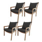 Traditional Style Solid Wood Chairs Kitchen Dining Slat Back Arm Chair Flaxen 4 Piece Set Clearhalo ' kitchen&dining_furn' 'Dining Chairs' 'Dining Tables & Seating' 'dining_chair' 'furn' 'furn_dining_chair' 'Furniture' 'furniture_dining_chair' 'Kitchen & Dining Furniture' 'kitchen' 4055046