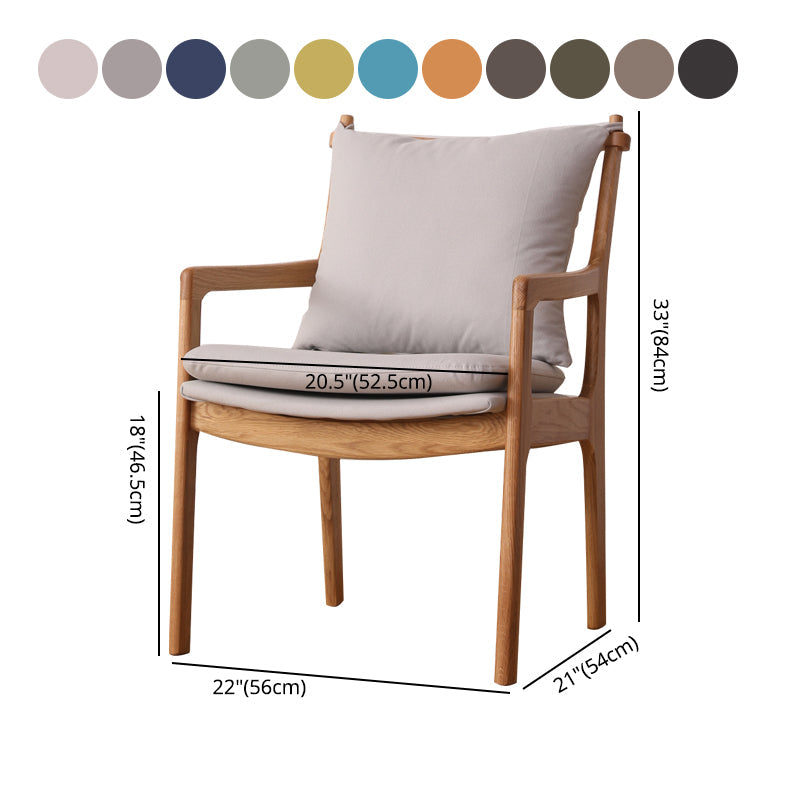 Traditional Style Solid Wood Chairs Kitchen Dining Slat Back Arm Chair Clearhalo ' kitchen&dining_furn' 'Dining Chairs' 'Dining Tables & Seating' 'dining_chair' 'furn' 'furn_dining_chair' 'Furniture' 'furniture_dining_chair' 'Kitchen & Dining Furniture' 'kitchen' 4055047