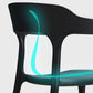 Scandinavian Plastic Armless Dining Chairs Stackable Dining Side Chair Clearhalo ' kitchen&dining_furn' 'Dining Chairs' 'Dining Tables & Seating' 'dining_chair' 'furn' 'furn_dining_chair' 'Furniture' 'furniture_dining_chair' 'Kitchen & Dining Furniture' 'kitchen' 4055058