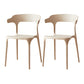 Scandinavian Plastic Armless Dining Chairs Stackable Dining Side Chair Khaki 2 Piece Set Clearhalo ' kitchen&dining_furn' 'Dining Chairs' 'Dining Tables & Seating' 'dining_chair' 'furn' 'furn_dining_chair' 'Furniture' 'furniture_dining_chair' 'Kitchen & Dining Furniture' 'kitchen' 4055081