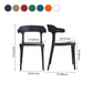 Scandinavian Plastic Armless Dining Chairs Stackable Dining Side Chair Clearhalo ' kitchen&dining_furn' 'Dining Chairs' 'Dining Tables & Seating' 'dining_chair' 'furn' 'furn_dining_chair' 'Furniture' 'furniture_dining_chair' 'Kitchen & Dining Furniture' 'kitchen' 4055087