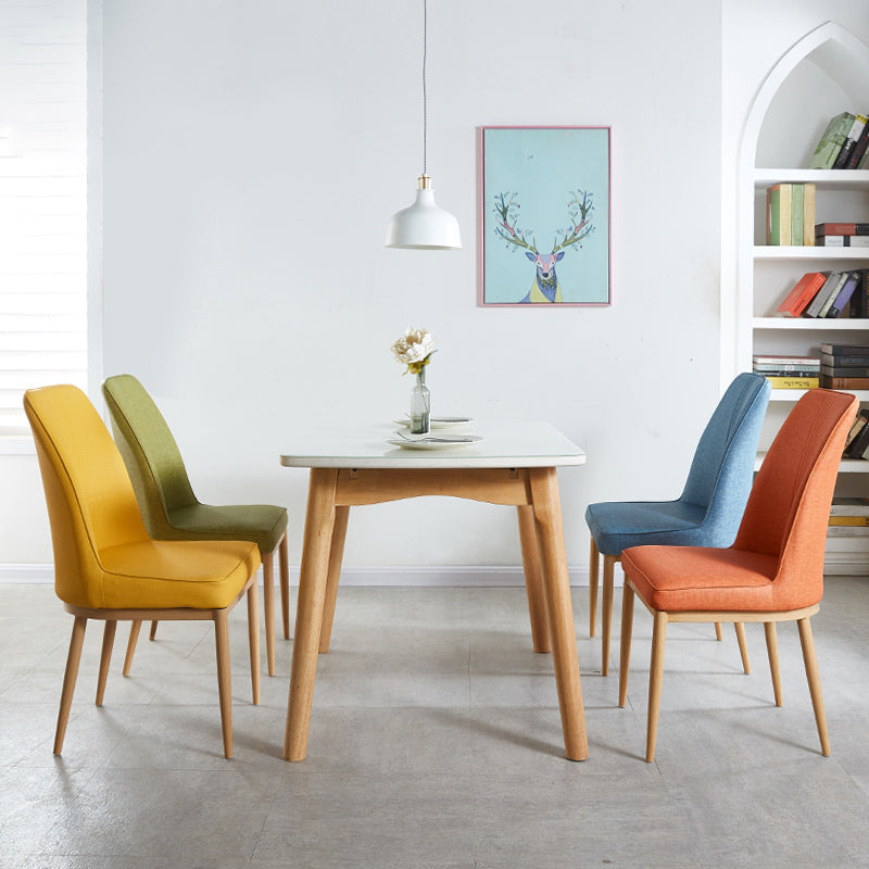 Contemporary Style Metal Dining Chairs Dining Arm Side Chair for Kitchen Clearhalo ' kitchen&dining_furn' 'Dining Chairs' 'Dining Tables & Seating' 'dining_chair' 'furn' 'furn_dining_chair' 'Furniture' 'furniture_dining_chair' 'Kitchen & Dining Furniture' 'kitchen' 4055093