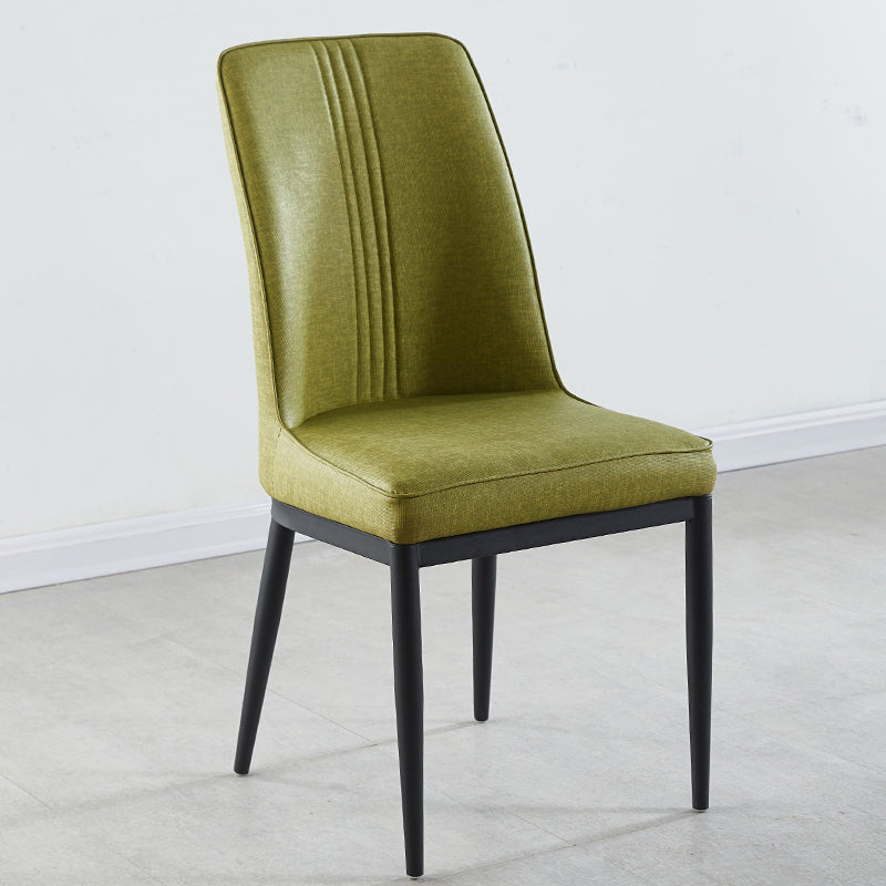 Contemporary Style Metal Dining Chairs Dining Arm Side Chair for Kitchen Green 1 Piece Black Clearhalo ' kitchen&dining_furn' 'Dining Chairs' 'Dining Tables & Seating' 'dining_chair' 'furn' 'furn_dining_chair' 'Furniture' 'furniture_dining_chair' 'Kitchen & Dining Furniture' 'kitchen' 4055113