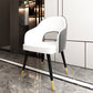Nordic Style Dining Chairs Dining Arm Side Chairs with Metal Legs for Kitchen Gray-White 1 Piece Clearhalo ' kitchen&dining_furn' 'Dining Chairs' 'Dining Tables & Seating' 'dining_chair' 'furn' 'furn_dining_chair' 'Furniture' 'furniture_dining_chair' 'Kitchen & Dining Furniture' 'kitchen' 4055169