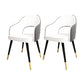 Nordic Style Dining Chairs Dining Arm Side Chairs with Metal Legs for Kitchen Gray-White 2 Piece Set Clearhalo ' kitchen&dining_furn' 'Dining Chairs' 'Dining Tables & Seating' 'dining_chair' 'furn' 'furn_dining_chair' 'Furniture' 'furniture_dining_chair' 'Kitchen & Dining Furniture' 'kitchen' 4055171