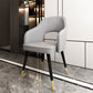 Nordic Style Dining Chairs Dining Arm Side Chairs with Metal Legs for Kitchen Light Gray 1 Piece Clearhalo ' kitchen&dining_furn' 'Dining Chairs' 'Dining Tables & Seating' 'dining_chair' 'furn' 'furn_dining_chair' 'Furniture' 'furniture_dining_chair' 'Kitchen & Dining Furniture' 'kitchen' 4055174