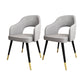Nordic Style Dining Chairs Dining Arm Side Chairs with Metal Legs for Kitchen Light Gray 2 Piece Set Clearhalo ' kitchen&dining_furn' 'Dining Chairs' 'Dining Tables & Seating' 'dining_chair' 'furn' 'furn_dining_chair' 'Furniture' 'furniture_dining_chair' 'Kitchen & Dining Furniture' 'kitchen' 4055176