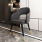 Nordic Style Dining Chairs Dining Arm Side Chairs with Metal Legs for Kitchen Dark Gray 1 Piece Clearhalo ' kitchen&dining_furn' 'Dining Chairs' 'Dining Tables & Seating' 'dining_chair' 'furn' 'furn_dining_chair' 'Furniture' 'furniture_dining_chair' 'Kitchen & Dining Furniture' 'kitchen' 4055191