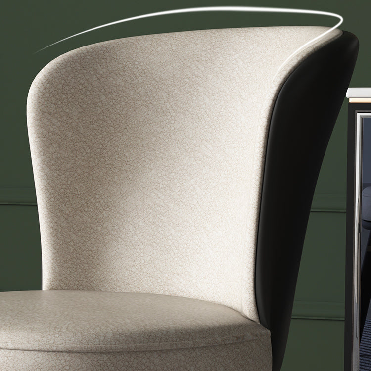 Contemporary Style Dining Room Chairs Kitchen Matte Finish Dining Arm Chairs with Metal Legs Clearhalo ' kitchen&dining_furn' 'Dining Chairs' 'Dining Tables & Seating' 'dining_chair' 'furn' 'furn_dining_chair' 'Furniture' 'furniture_dining_chair' 'Kitchen & Dining Furniture' 'kitchen' 4055217