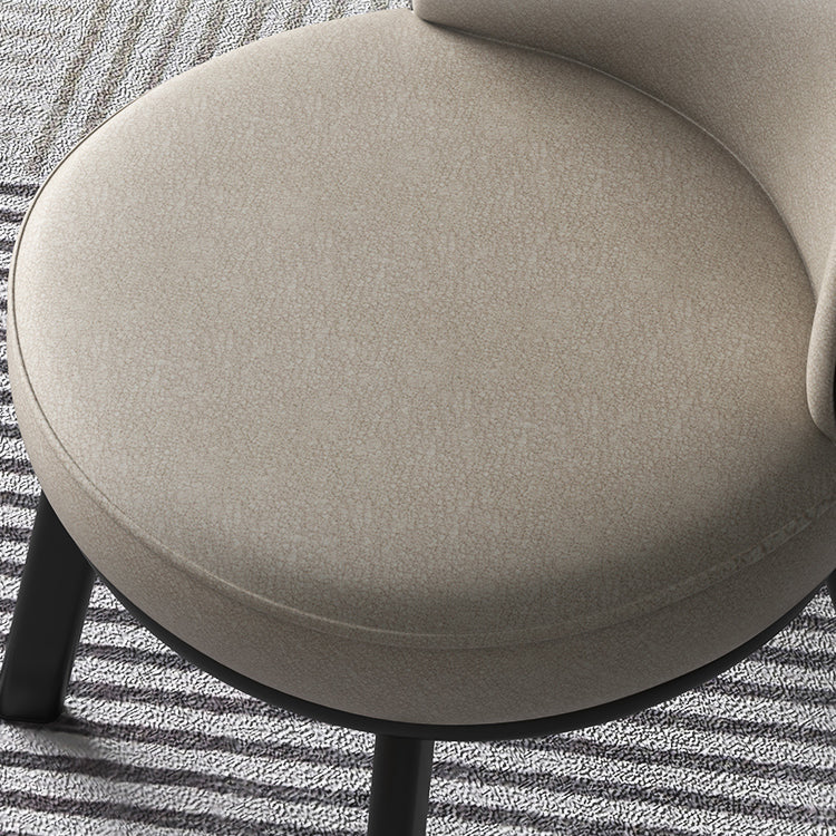 Contemporary Style Dining Room Chairs Kitchen Matte Finish Dining Arm Chairs with Metal Legs Clearhalo ' kitchen&dining_furn' 'Dining Chairs' 'Dining Tables & Seating' 'dining_chair' 'furn' 'furn_dining_chair' 'Furniture' 'furniture_dining_chair' 'Kitchen & Dining Furniture' 'kitchen' 4055220