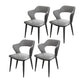 Modern Style Metal Dining Chairs Dining Open Back Arm Side Chair for Kitchen Light Gray 4 Piece Set Clearhalo ' kitchen&dining_furn' 'Dining Chairs' 'Dining Tables & Seating' 'dining_chair' 'furn' 'furn_dining_chair' 'Furniture' 'furniture_dining_chair' 'Kitchen & Dining Furniture' 'kitchen' 4055244