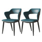 Modern Style Metal Dining Chairs Dining Open Back Arm Side Chair for Kitchen Blue 2 Piece Set Clearhalo ' kitchen&dining_furn' 'Dining Chairs' 'Dining Tables & Seating' 'dining_chair' 'furn' 'furn_dining_chair' 'Furniture' 'furniture_dining_chair' 'Kitchen & Dining Furniture' 'kitchen' 4055257