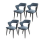 Modern Style Metal Dining Chairs Dining Open Back Arm Side Chair for Kitchen Sky Blue 4 Piece Set Clearhalo ' kitchen&dining_furn' 'Dining Chairs' 'Dining Tables & Seating' 'dining_chair' 'furn' 'furn_dining_chair' 'Furniture' 'furniture_dining_chair' 'Kitchen & Dining Furniture' 'kitchen' 4055264