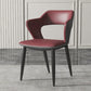 Modern Style Metal Dining Chairs Dining Open Back Arm Side Chair for Kitchen Burgundy 1 Piece Clearhalo ' kitchen&dining_furn' 'Dining Chairs' 'Dining Tables & Seating' 'dining_chair' 'furn' 'furn_dining_chair' 'Furniture' 'furniture_dining_chair' 'Kitchen & Dining Furniture' 'kitchen' 4055271