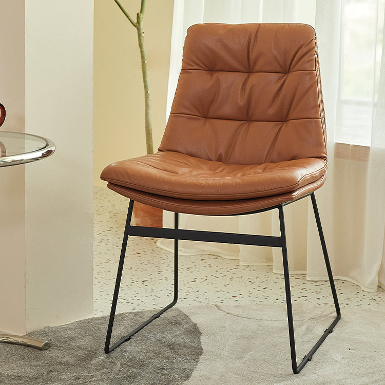 Contemporary Style Dining Room Chairs Kitchen Dining Arm Chairs with Metal Legs Clearhalo ' kitchen&dining_furn' 'Dining Chairs' 'Dining Tables & Seating' 'dining_chair' 'furn' 'furn_dining_chair' 'Furniture' 'furniture_dining_chair' 'Kitchen & Dining Furniture' 'kitchen' 4055280