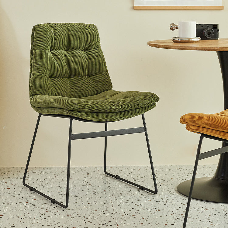 Contemporary Style Dining Room Chairs Kitchen Dining Arm Chairs with Metal Legs Clearhalo ' kitchen&dining_furn' 'Dining Chairs' 'Dining Tables & Seating' 'dining_chair' 'furn' 'furn_dining_chair' 'Furniture' 'furniture_dining_chair' 'Kitchen & Dining Furniture' 'kitchen' 4055283