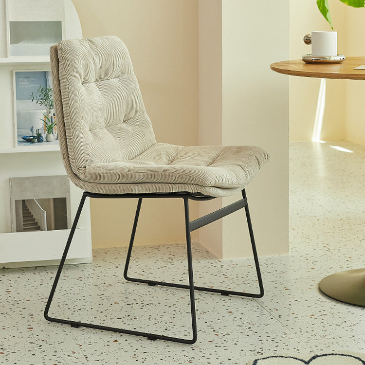 Contemporary Style Dining Room Chairs Kitchen Dining Arm Chairs with Metal Legs Clearhalo ' kitchen&dining_furn' 'Dining Chairs' 'Dining Tables & Seating' 'dining_chair' 'furn' 'furn_dining_chair' 'Furniture' 'furniture_dining_chair' 'Kitchen & Dining Furniture' 'kitchen' 4055296