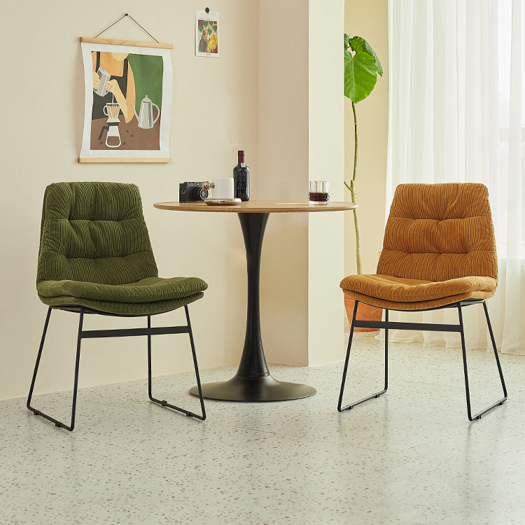 Contemporary Style Dining Room Chairs Kitchen Dining Arm Chairs with Metal Legs Clearhalo ' kitchen&dining_furn' 'Dining Chairs' 'Dining Tables & Seating' 'dining_chair' 'furn' 'furn_dining_chair' 'Furniture' 'furniture_dining_chair' 'Kitchen & Dining Furniture' 'kitchen' 4055298