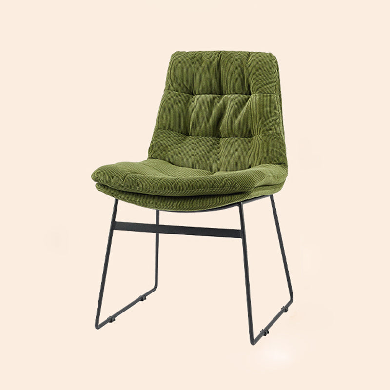 Contemporary Style Dining Room Chairs Kitchen Dining Arm Chairs with Metal Legs Green 1 Piece Clearhalo ' kitchen&dining_furn' 'Dining Chairs' 'Dining Tables & Seating' 'dining_chair' 'furn' 'furn_dining_chair' 'Furniture' 'furniture_dining_chair' 'Kitchen & Dining Furniture' 'kitchen' 4055316