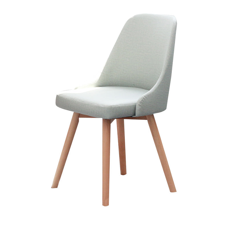 Upholstered Scandinavian Home Side Chair Matte Finish Parsons Dining Chair Pewter 1 Piece Clearhalo ' kitchen&dining_furn' 'Dining Chairs' 'Dining Tables & Seating' 'dining_chair' 'furn' 'furn_dining_chair' 'Furniture' 'furniture_dining_chair' 'Kitchen & Dining Furniture' 'kitchen' 4055327