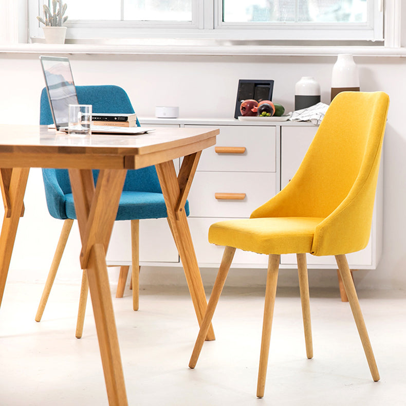 Upholstered Scandinavian Home Side Chair Matte Finish Parsons Dining Chair Clearhalo ' kitchen&dining_furn' 'Dining Chairs' 'Dining Tables & Seating' 'dining_chair' 'furn' 'furn_dining_chair' 'Furniture' 'furniture_dining_chair' 'Kitchen & Dining Furniture' 'kitchen' 4055328