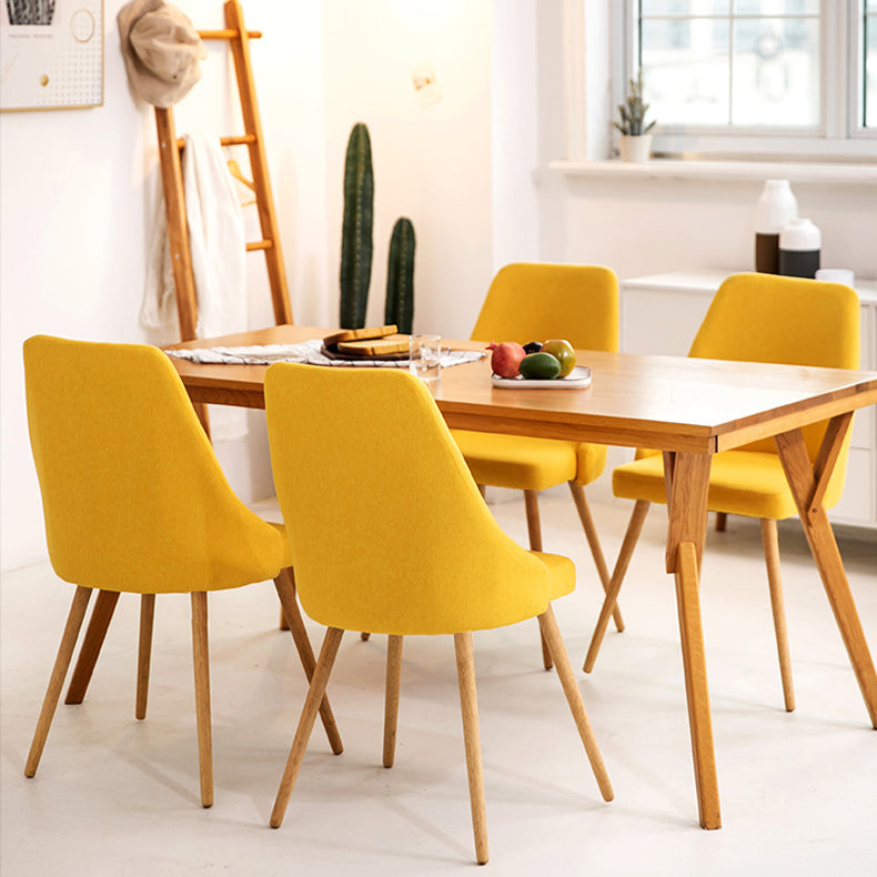 Upholstered Scandinavian Home Side Chair Matte Finish Parsons Dining Chair Clearhalo ' kitchen&dining_furn' 'Dining Chairs' 'Dining Tables & Seating' 'dining_chair' 'furn' 'furn_dining_chair' 'Furniture' 'furniture_dining_chair' 'Kitchen & Dining Furniture' 'kitchen' 4055330