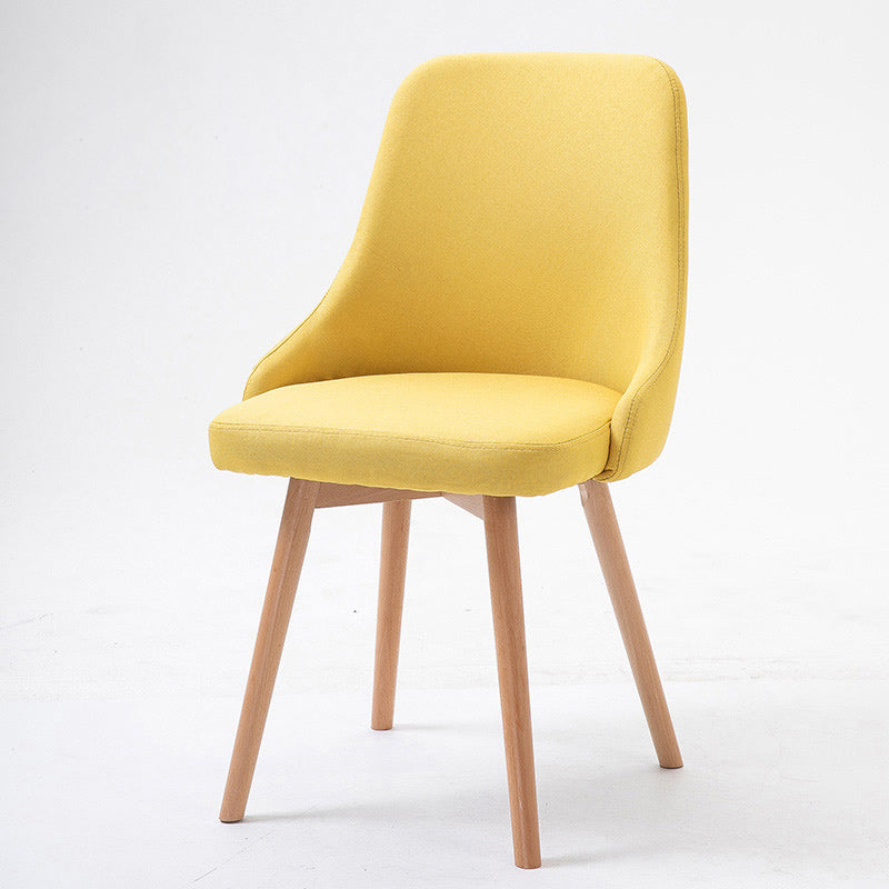 Upholstered Scandinavian Home Side Chair Matte Finish Parsons Dining Chair Beige 1 Piece Clearhalo ' kitchen&dining_furn' 'Dining Chairs' 'Dining Tables & Seating' 'dining_chair' 'furn' 'furn_dining_chair' 'Furniture' 'furniture_dining_chair' 'Kitchen & Dining Furniture' 'kitchen' 4055333