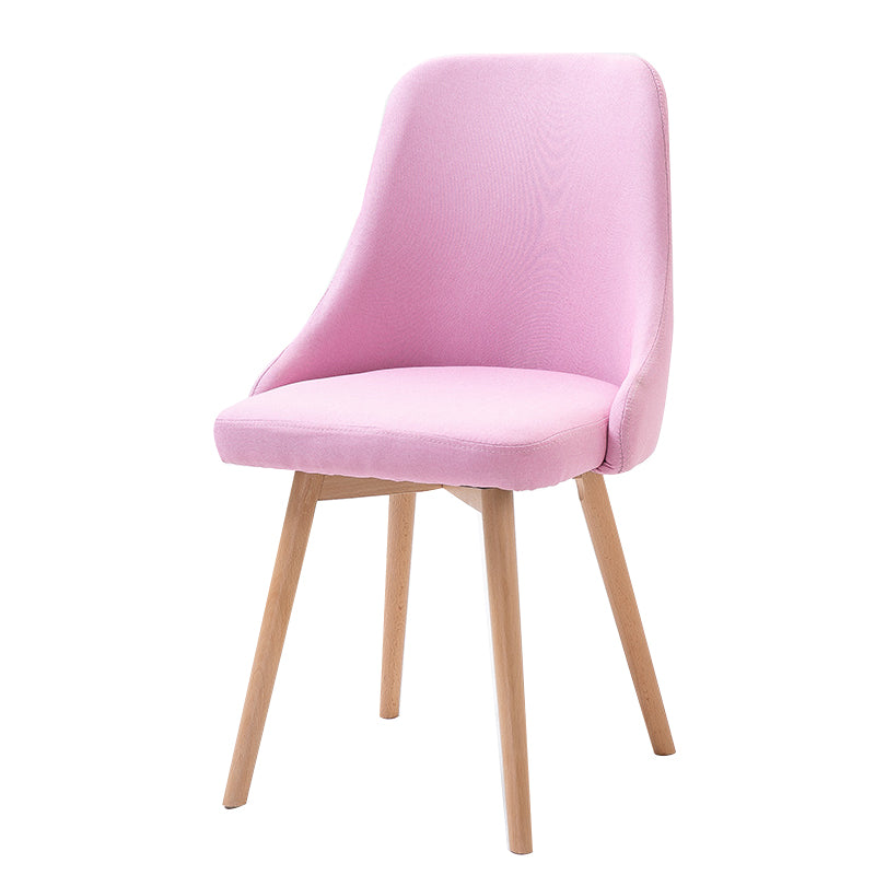 Upholstered Scandinavian Home Side Chair Matte Finish Parsons Dining Chair Pinkish Red 1 Piece Clearhalo ' kitchen&dining_furn' 'Dining Chairs' 'Dining Tables & Seating' 'dining_chair' 'furn' 'furn_dining_chair' 'Furniture' 'furniture_dining_chair' 'Kitchen & Dining Furniture' 'kitchen' 4055343