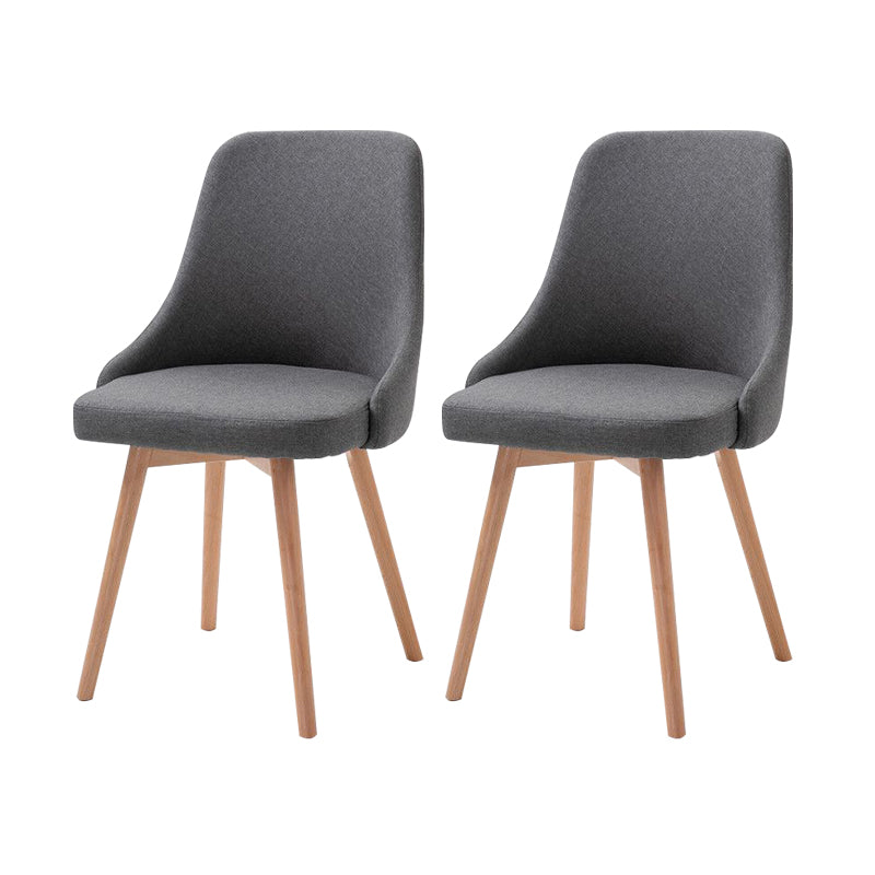 Upholstered Scandinavian Home Side Chair Matte Finish Parsons Dining Chair Silver Gray 2 Piece Set Clearhalo ' kitchen&dining_furn' 'Dining Chairs' 'Dining Tables & Seating' 'dining_chair' 'furn' 'furn_dining_chair' 'Furniture' 'furniture_dining_chair' 'Kitchen & Dining Furniture' 'kitchen' 4055359