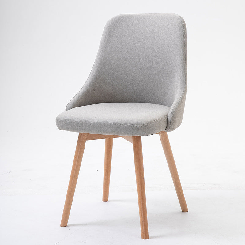 Upholstered Scandinavian Home Side Chair Matte Finish Parsons Dining Chair Grey 1 Piece Clearhalo ' kitchen&dining_furn' 'Dining Chairs' 'Dining Tables & Seating' 'dining_chair' 'furn' 'furn_dining_chair' 'Furniture' 'furniture_dining_chair' 'Kitchen & Dining Furniture' 'kitchen' 4055361