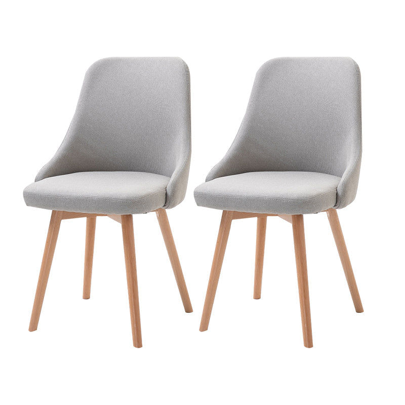 Upholstered Scandinavian Home Side Chair Matte Finish Parsons Dining Chair Grey 2 Piece Set Clearhalo ' kitchen&dining_furn' 'Dining Chairs' 'Dining Tables & Seating' 'dining_chair' 'furn' 'furn_dining_chair' 'Furniture' 'furniture_dining_chair' 'Kitchen & Dining Furniture' 'kitchen' 4055362