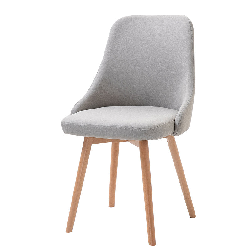 Upholstered Scandinavian Home Side Chair Matte Finish Parsons Dining Chair Light Gray 1 Piece Clearhalo ' kitchen&dining_furn' 'Dining Chairs' 'Dining Tables & Seating' 'dining_chair' 'furn' 'furn_dining_chair' 'Furniture' 'furniture_dining_chair' 'Kitchen & Dining Furniture' 'kitchen' 4055364