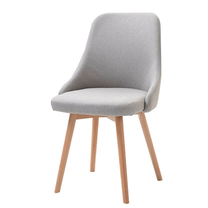 Upholstered Scandinavian Home Side Chair Matte Finish Parsons Dining Chair Light Gray 1 Piece Clearhalo ' kitchen&dining_furn' 'Dining Chairs' 'Dining Tables & Seating' 'dining_chair' 'furn' 'furn_dining_chair' 'Furniture' 'furniture_dining_chair' 'Kitchen & Dining Furniture' 'kitchen' 4055364