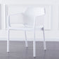 Contemporary Style Dining Room Chairs Stackable Arm Chairs with Plastic Legs White 1 Piece Clearhalo ' kitchen&dining_furn' 'Dining Chairs' 'Dining Tables & Seating' 'dining_chair' 'furn' 'furn_dining_chair' 'Furniture' 'furniture_dining_chair' 'Kitchen & Dining Furniture' 'kitchen' 4055387