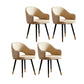 Nordic Style Metal Dining Chairs Dining Open Back Arm Side Chair for Kitchen Nude 4 Piece Set Clearhalo ' kitchen&dining_furn' 'Dining Chairs' 'Dining Tables & Seating' 'dining_chair' 'furn' 'furn_dining_chair' 'Furniture' 'furniture_dining_chair' 'Kitchen & Dining Furniture' 'kitchen' 4055419