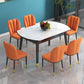 Contemporary Style Kitchen Metal Dining Chairs Dining Wingback Armless Side Chair Clearhalo ' kitchen&dining_furn' 'Dining Chairs' 'Dining Tables & Seating' 'dining_chair' 'furn' 'furn_dining_chair' 'Furniture' 'furniture_dining_chair' 'Kitchen & Dining Furniture' 'kitchen' 4055456