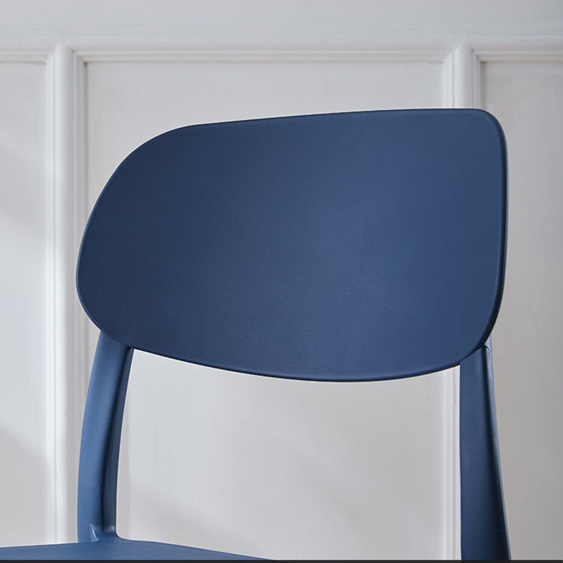 Plastic Scandinavian Living Room Side Chair Matte Finish Open Back Dining Chair Clearhalo ' kitchen&dining_furn' 'Dining Chairs' 'Dining Tables & Seating' 'dining_chair' 'furn' 'furn_dining_chair' 'Furniture' 'furniture_dining_chair' 'Kitchen & Dining Furniture' 'kitchen' 4055492