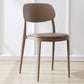 Plastic Scandinavian Living Room Side Chair Matte Finish Open Back Dining Chair Brown Leather 1 Piece Clearhalo ' kitchen&dining_furn' 'Dining Chairs' 'Dining Tables & Seating' 'dining_chair' 'furn' 'furn_dining_chair' 'Furniture' 'furniture_dining_chair' 'Kitchen & Dining Furniture' 'kitchen' 4055498