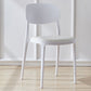 Plastic Scandinavian Living Room Side Chair Matte Finish Open Back Dining Chair White Leather 1 Piece Clearhalo ' kitchen&dining_furn' 'Dining Chairs' 'Dining Tables & Seating' 'dining_chair' 'furn' 'furn_dining_chair' 'Furniture' 'furniture_dining_chair' 'Kitchen & Dining Furniture' 'kitchen' 4055504