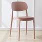 Plastic Scandinavian Living Room Side Chair Matte Finish Open Back Dining Chair Pink Leather 1 Piece Clearhalo ' kitchen&dining_furn' 'Dining Chairs' 'Dining Tables & Seating' 'dining_chair' 'furn' 'furn_dining_chair' 'Furniture' 'furniture_dining_chair' 'Kitchen & Dining Furniture' 'kitchen' 4055507