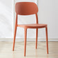 Plastic Scandinavian Living Room Side Chair Matte Finish Open Back Dining Chair Orange Plastic & Acrylic 1 Piece Clearhalo ' kitchen&dining_furn' 'Dining Chairs' 'Dining Tables & Seating' 'dining_chair' 'furn' 'furn_dining_chair' 'Furniture' 'furniture_dining_chair' 'Kitchen & Dining Furniture' 'kitchen' 4055516